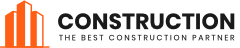 construction company logo dark